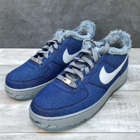 blue denim air force 1